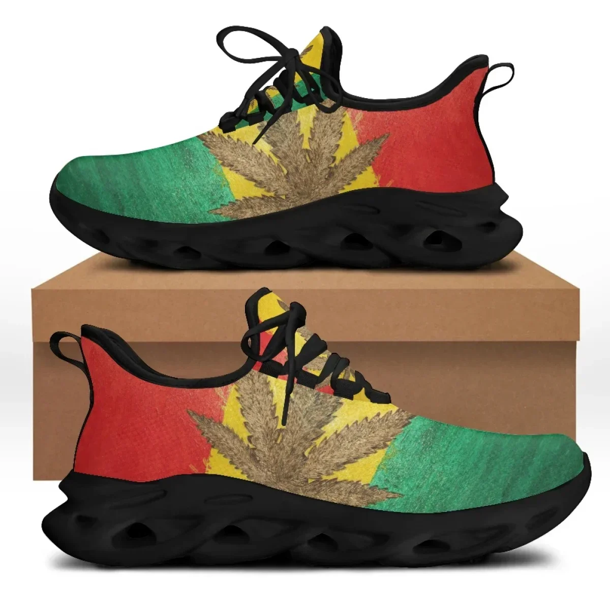 3D Printing Custom - Tênis Personalizados com Impressão de Folhas