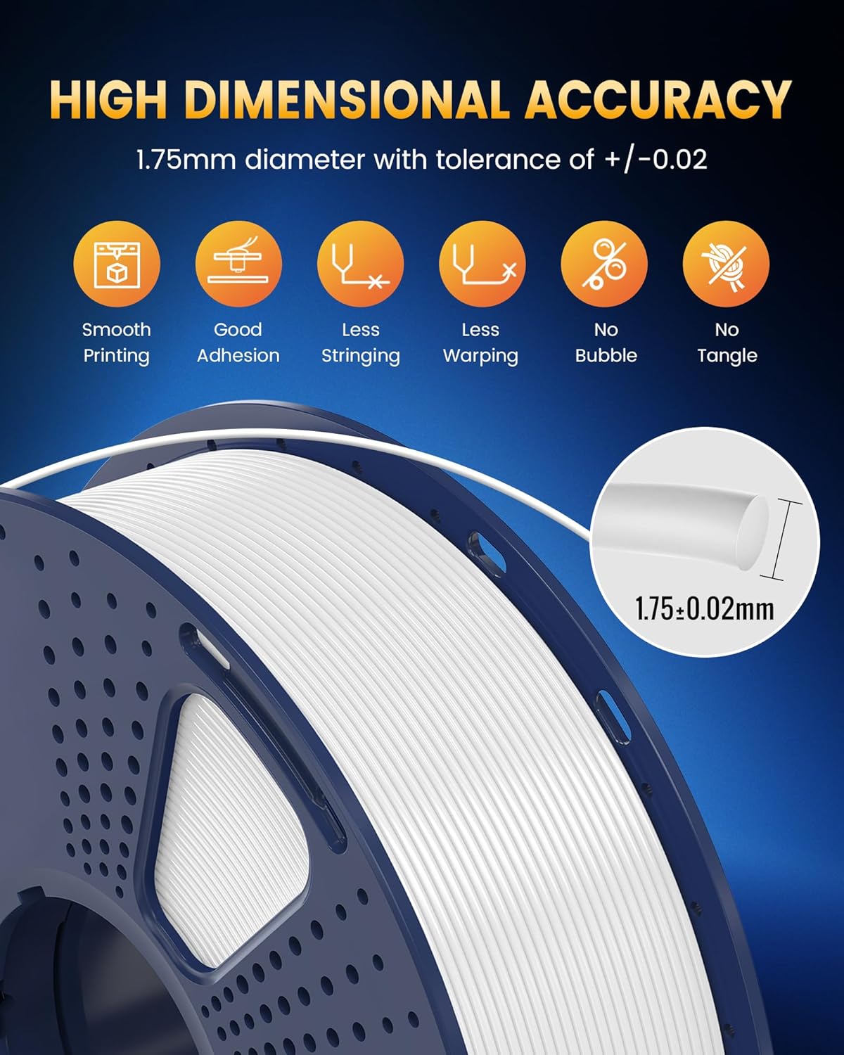 Abs Filament Spool - Filamento 3D JAYO PLA PLUS 2.0