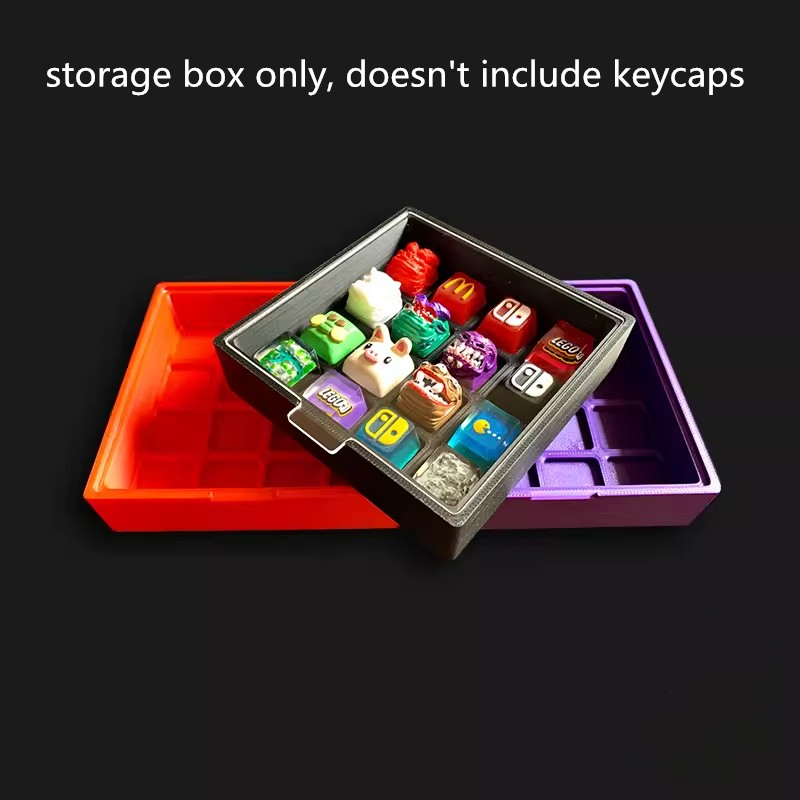 3D Printing Keycaps - Dustproof Caixas De Armazenamento com Sucção