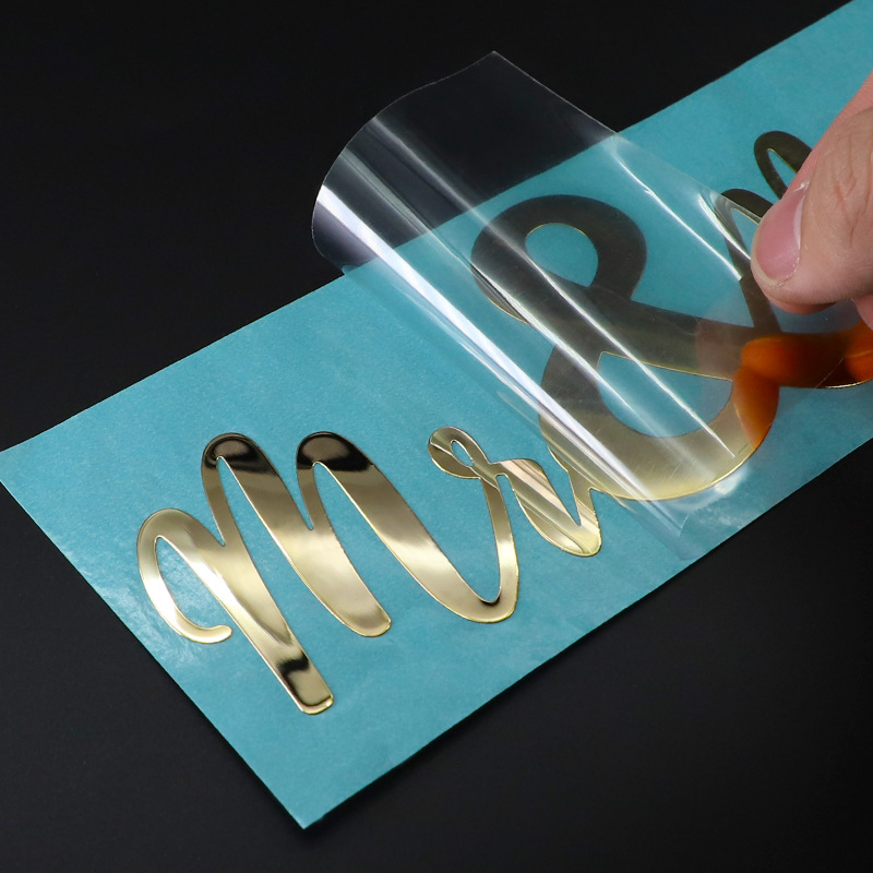 3D Printing Glass - 3D Ouro e Prata Transferência Adesivos,