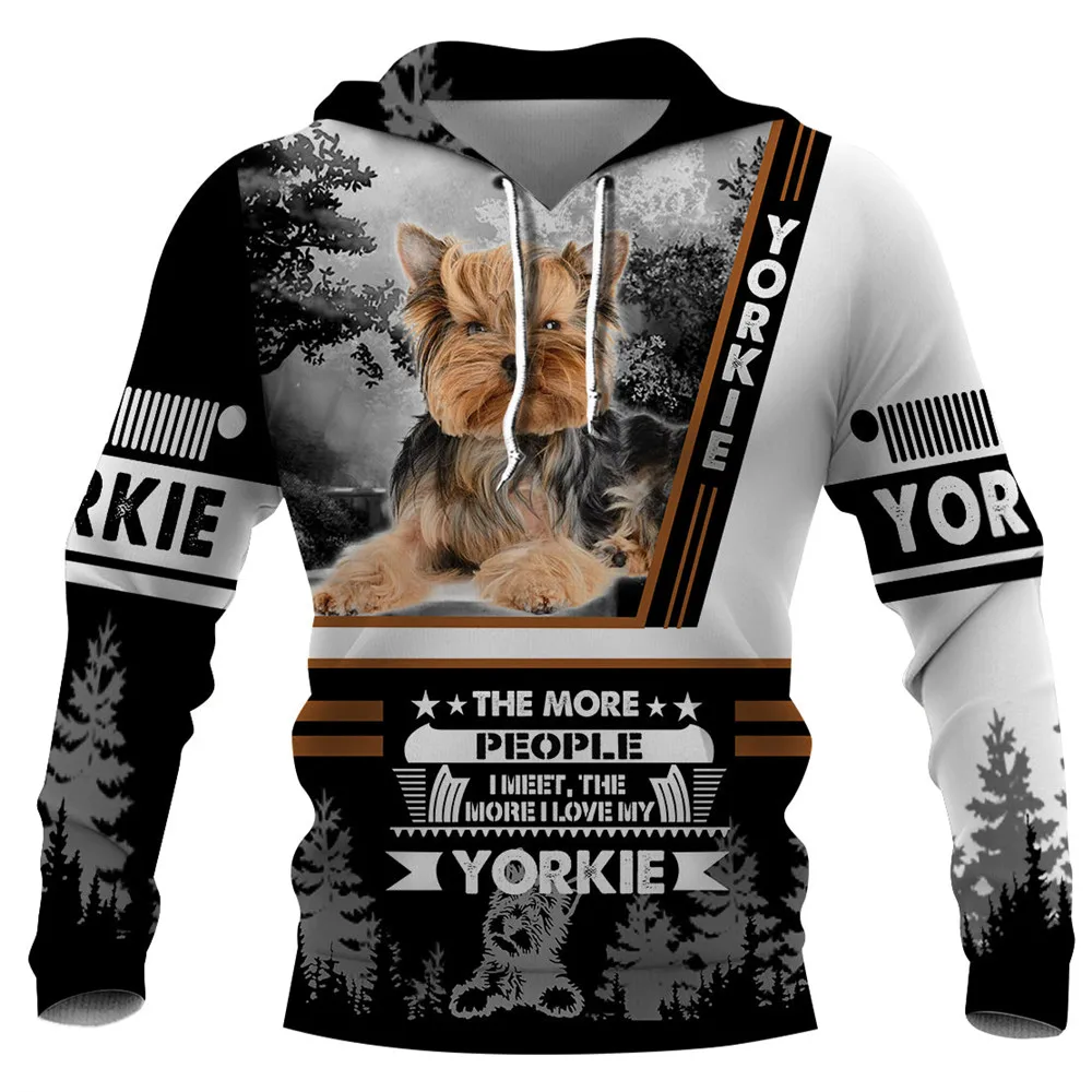 3D Printing Yorkshire - HX Animais Cão Yorkshire Terrier Hoodies