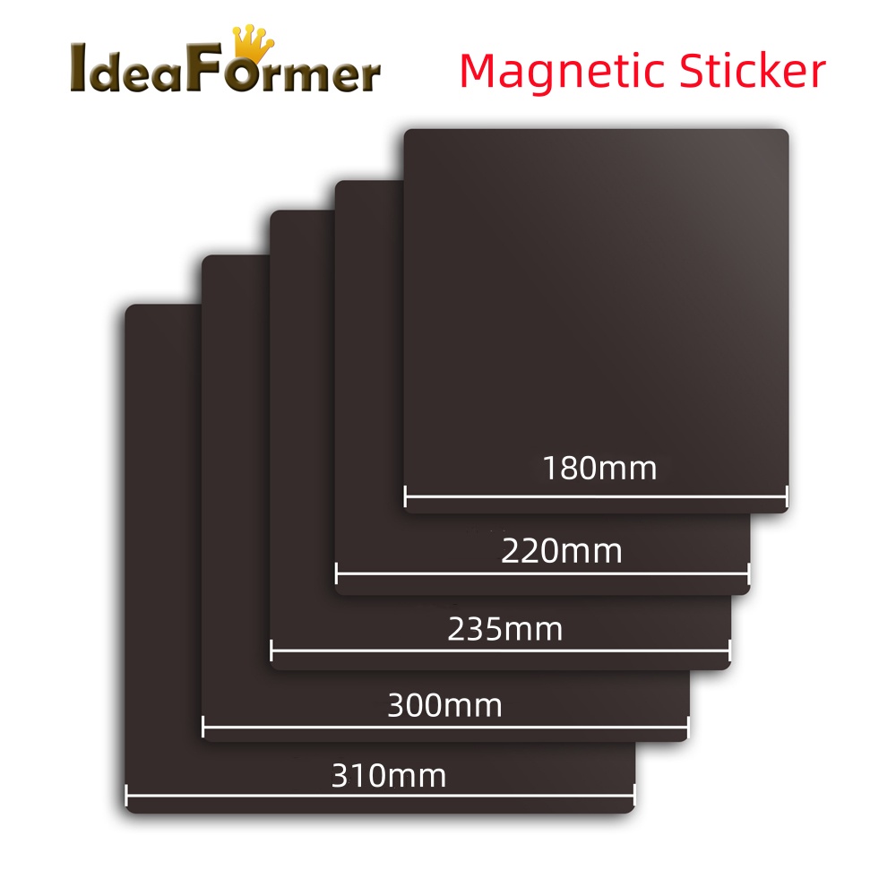 3D Printing Guide - Base magnética com adesivo 3m, 350/310/300/235/220/180mm,