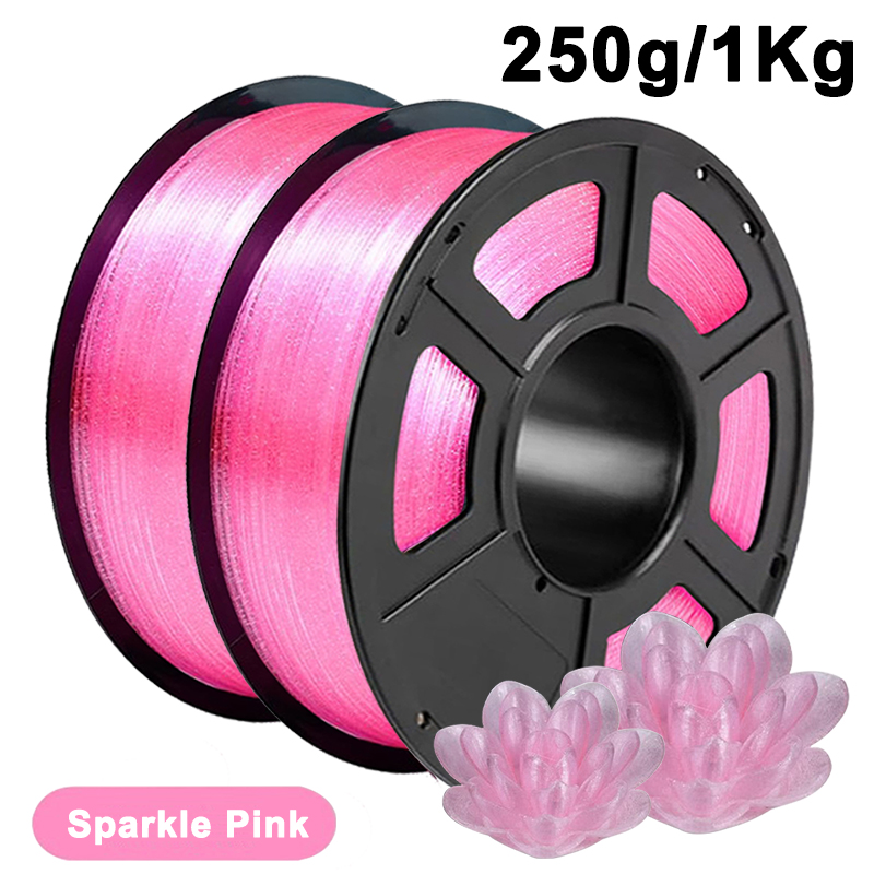 3D Printing Glass - 250g 1kg pla cristal brilho rosa