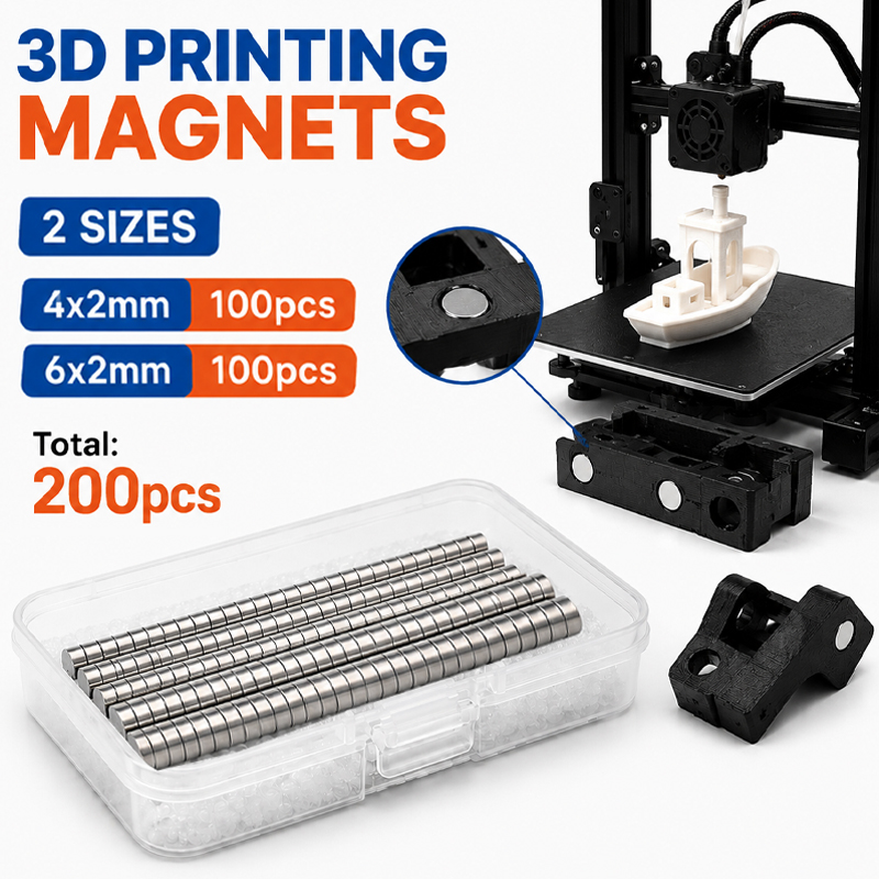 3D Printing Bambu - Kit de ímãs para impressão 3D