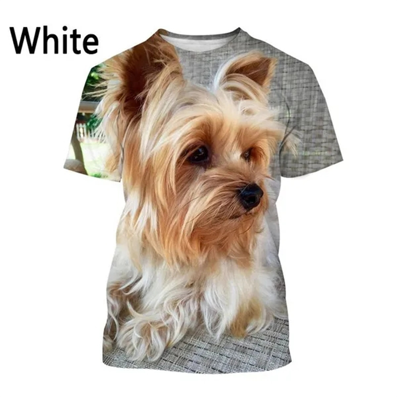 3D Printing Yorkshire - T-shirt gráfica do cão Yorkshire Terrier
