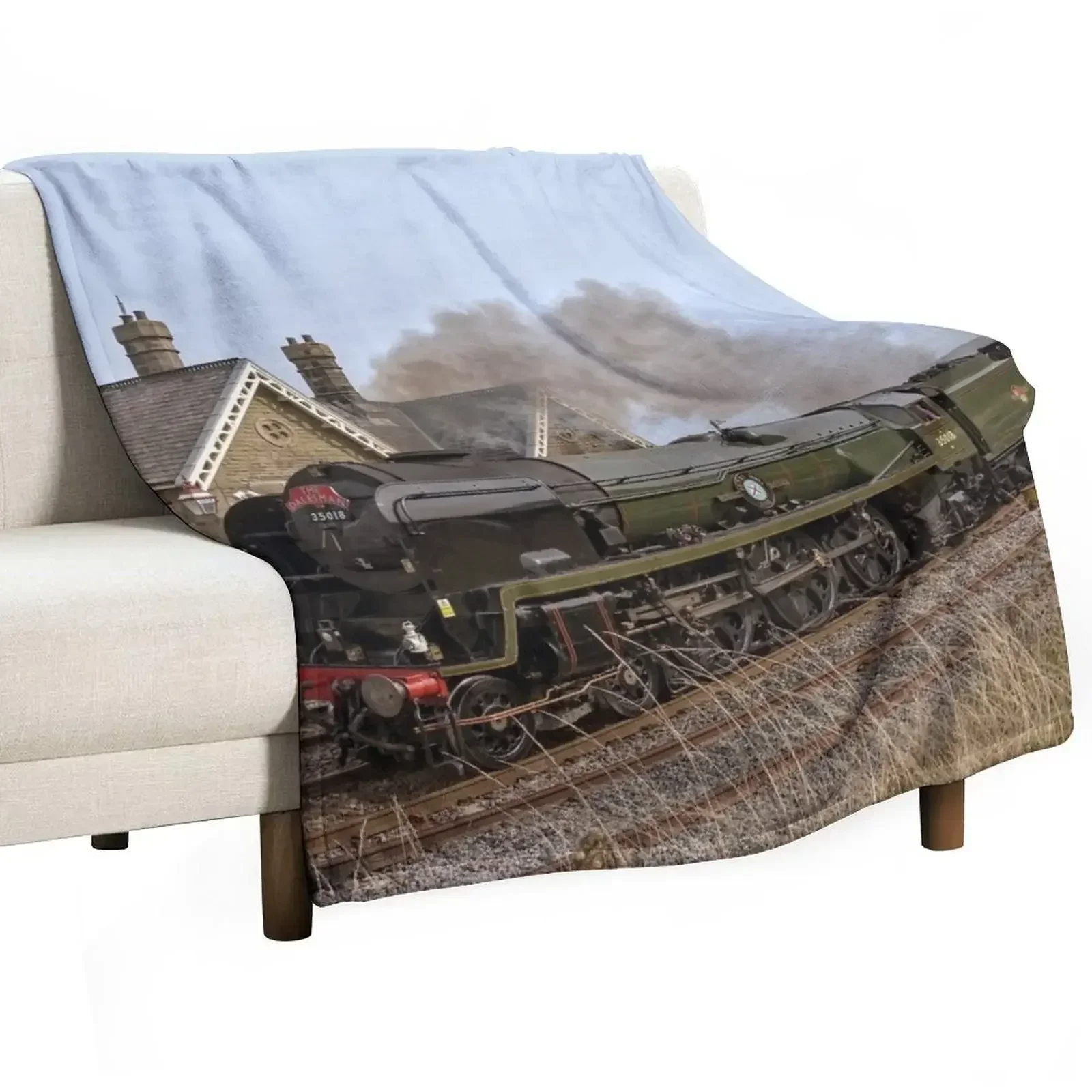 3D Printing Yorkshire - Cobertor decorativo com estampa de trem