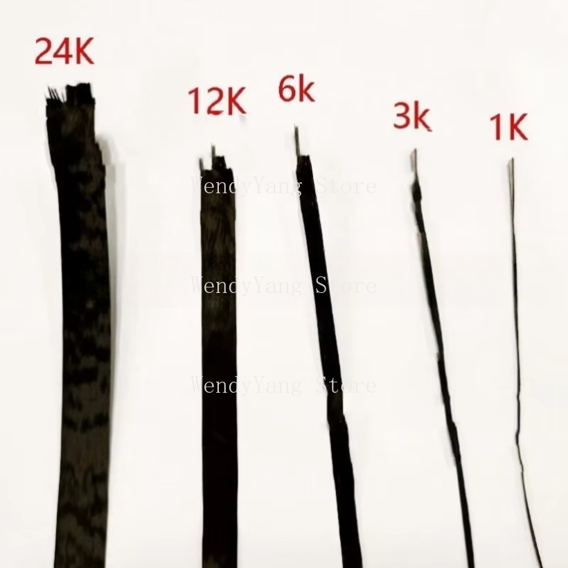 1K 3K 6K 12K 24K 48K Fibra de  - Carbon Fiber Filament avaliação e preço