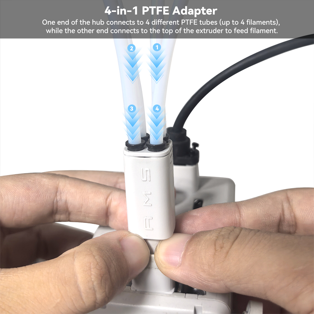 Adaptador PTFE 4 em 1 Aprimora - 3D Printing Bambu avaliação e preço