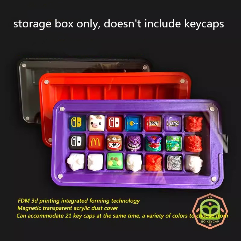 Dustproof Caixas De Armazename - 3D Printing Keycaps avaliação e preço