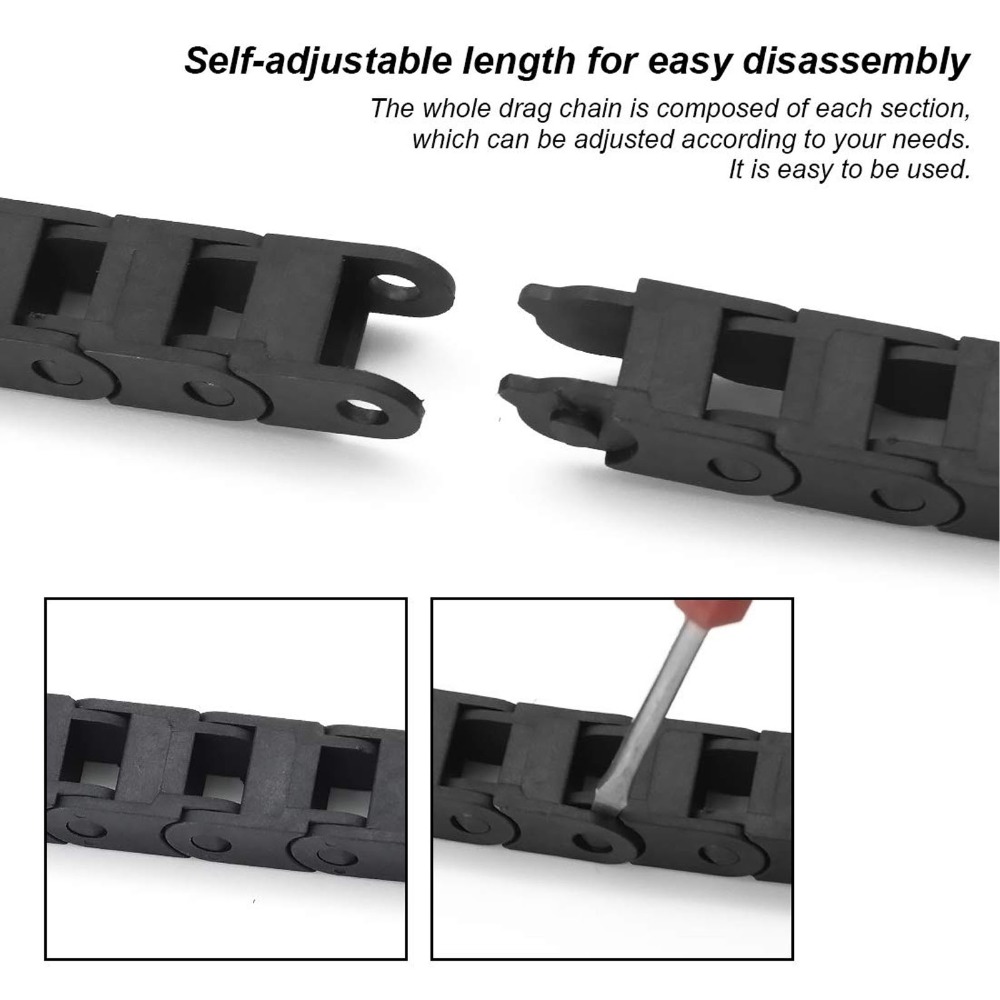 Cabo de Plástico Durável 7x7mm - 3D Printer Cable Chain avaliação e preço