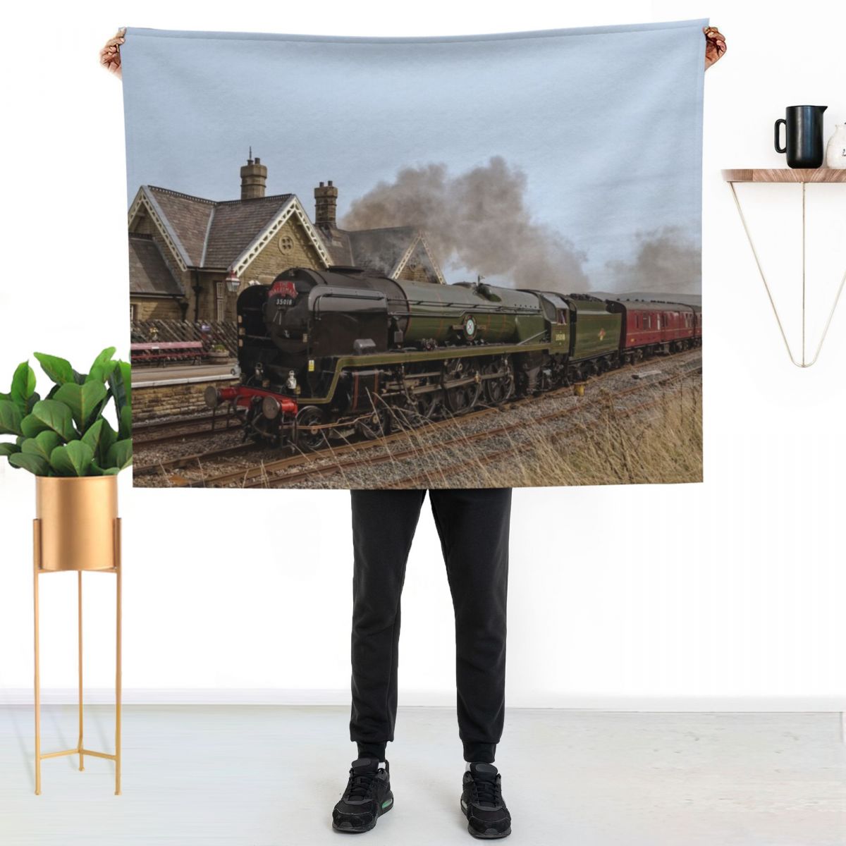 Cobertor com estampa de trem a - 3D Printing Yorkshire avaliação e preço