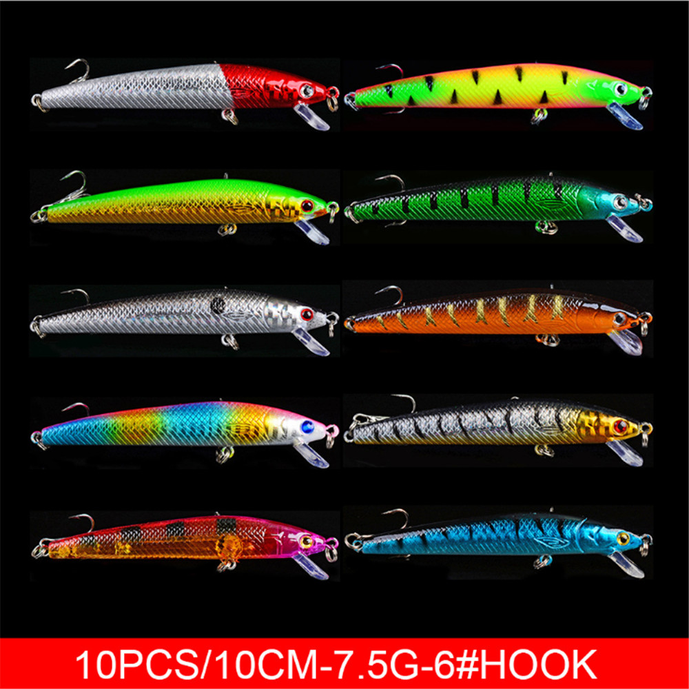 20 pçs/lote minnow iscas de pe - 3D Printing Lure avaliação e preço
