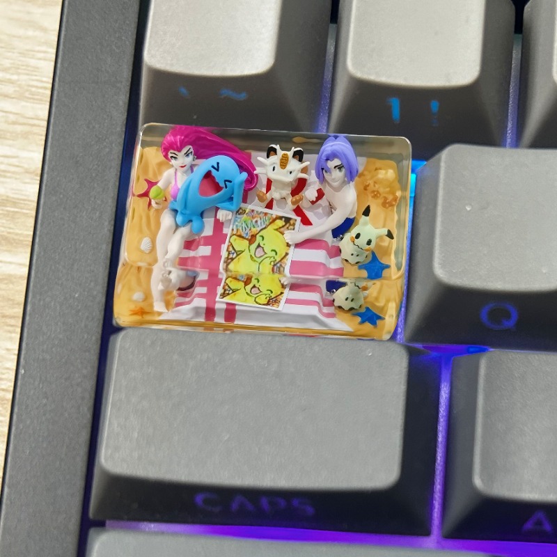 Pokemon anime keycaps 1u 1.25u - 3D Printing Keycaps avaliação e preço