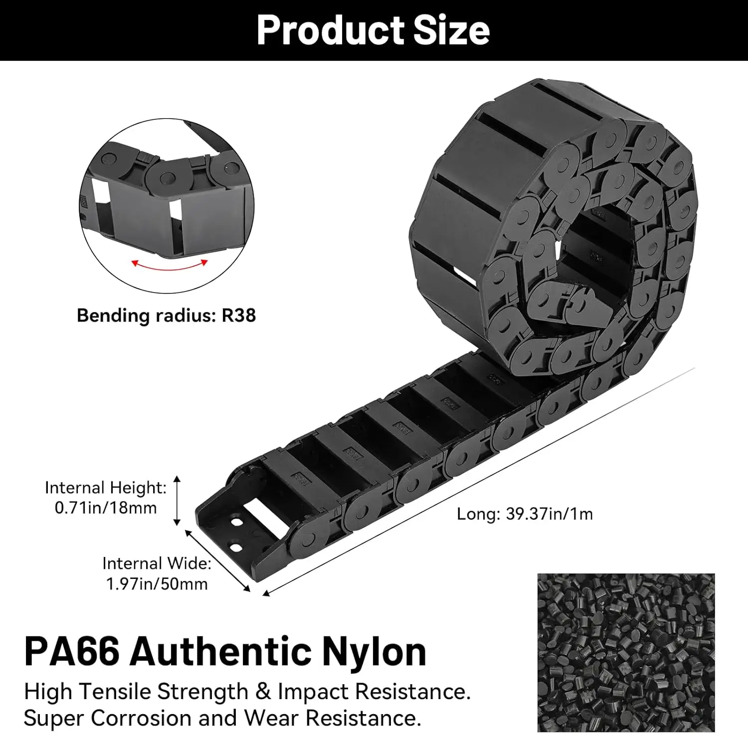 Corrente de arrasto de cabo r5 - 3D Printer Cable Chain avaliação e preço