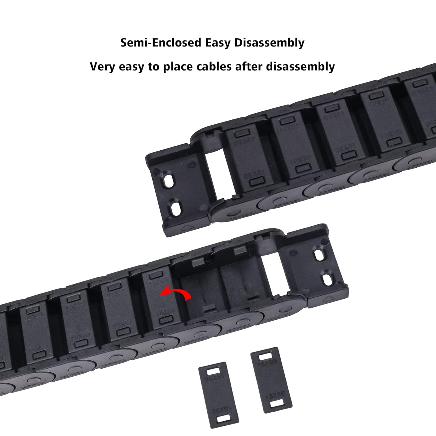Corrente de arrasto de cabo r5 - 3D Printer Cable Chain avaliação e preço