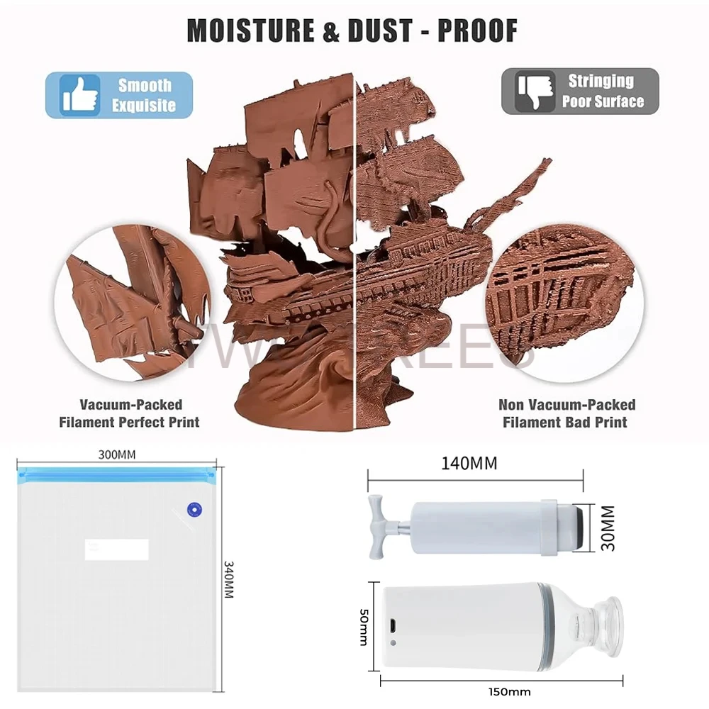 Saco a Vácuo para Impressão 3D - Abs Filament Spool avaliação e preço